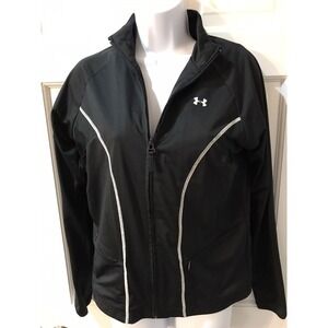 under armour women's  jacket light‎ weight  zip up  black size small